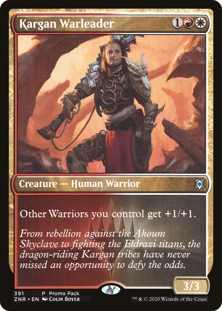Kargan Warleader (PPZNR-391) [Zendikar Rising] MTG Single Wizards of the Coast