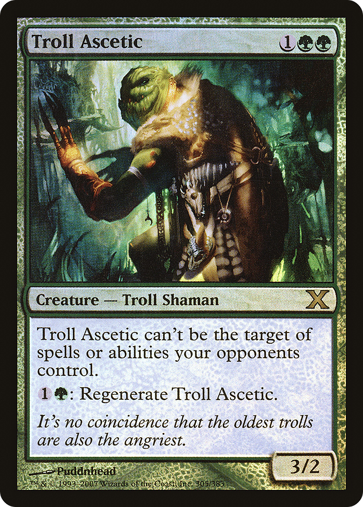 Troll Ascetic (10E-305★) [Tenth Edition] Foil MTG Single Wizards of the Coast