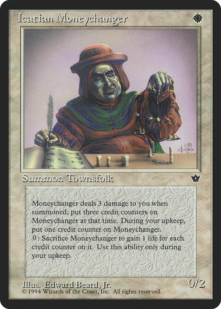 Icatian Moneychanger (Beard) (FEM-) [Fallen Empires] MTG Single Wizards of the Coast