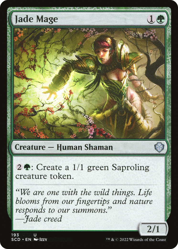 Jade Mage (SCD-193) [Starter Commander Decks] MTG Single Wizards of the Coast