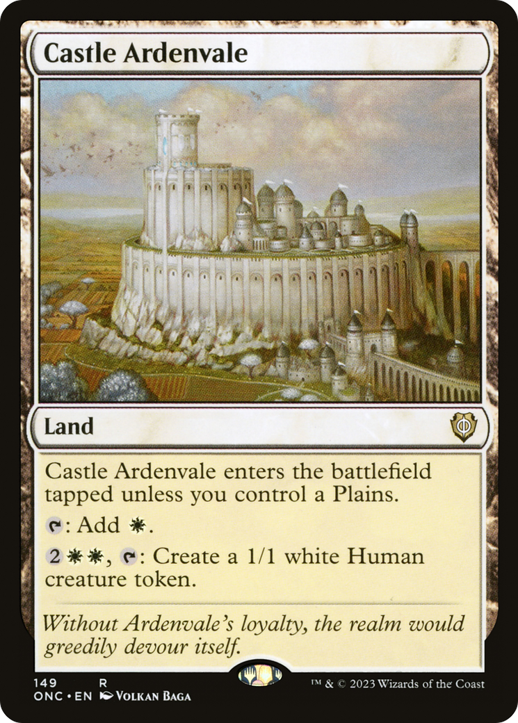 Castle Ardenvale (ONC-149) [Phyrexia: All Will Be One Commander] MTG Single Wizards of the Coast