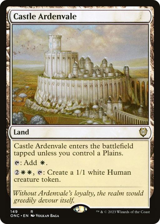 Castle Ardenvale (ONC-149) [Phyrexia: All Will Be One Commander] MTG Single Wizards of the Coast