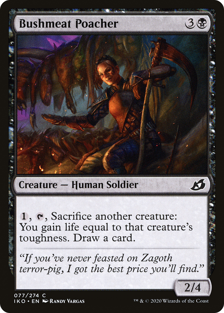 Bushmeat Poacher (IKO-077) [Ikoria: Lair of Behemoths] Foil MTG Single Wizards of the Coast
