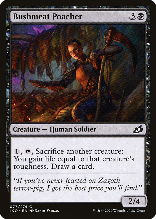 Bushmeat Poacher (IKO-077) [Ikoria: Lair of Behemoths] Foil MTG Single Wizards of the Coast