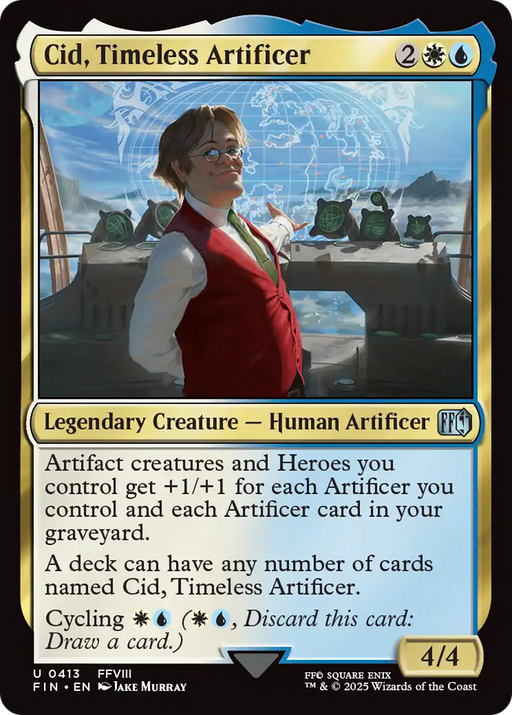 Cid, Timeless Artificer (0413) (FIN-413) [FINAL FANTASY] MTG Single Wizards of the Coast