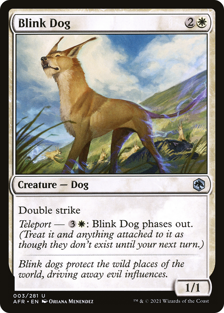 Blink Dog (AFR-003) [Adventures in the Forgotten Realms] MTG Single Wizards of the Coast