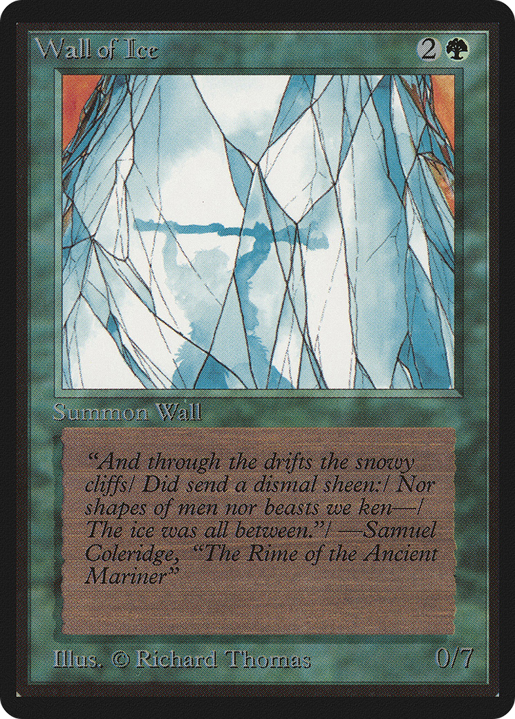 Wall of Ice (LEB-) [Oldschool] Limited Edition Beta MTG Single Wizards of the Coast