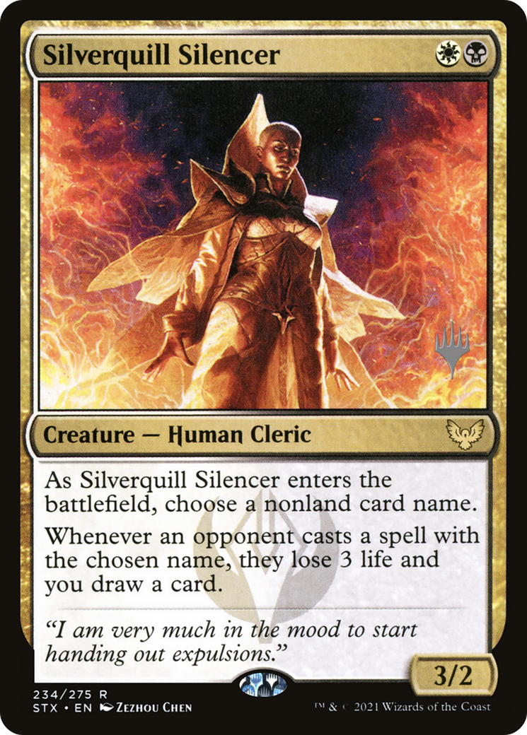 Silverquill Silencer (PPSTX-234P) [Strixhaven: School of Mages Promos] MTG Single Wizards of the Coast