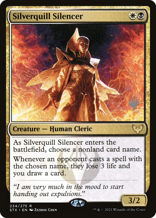 Silverquill Silencer (PPSTX-234P) [Strixhaven: School of Mages Promos] MTG Single Wizards of the Coast