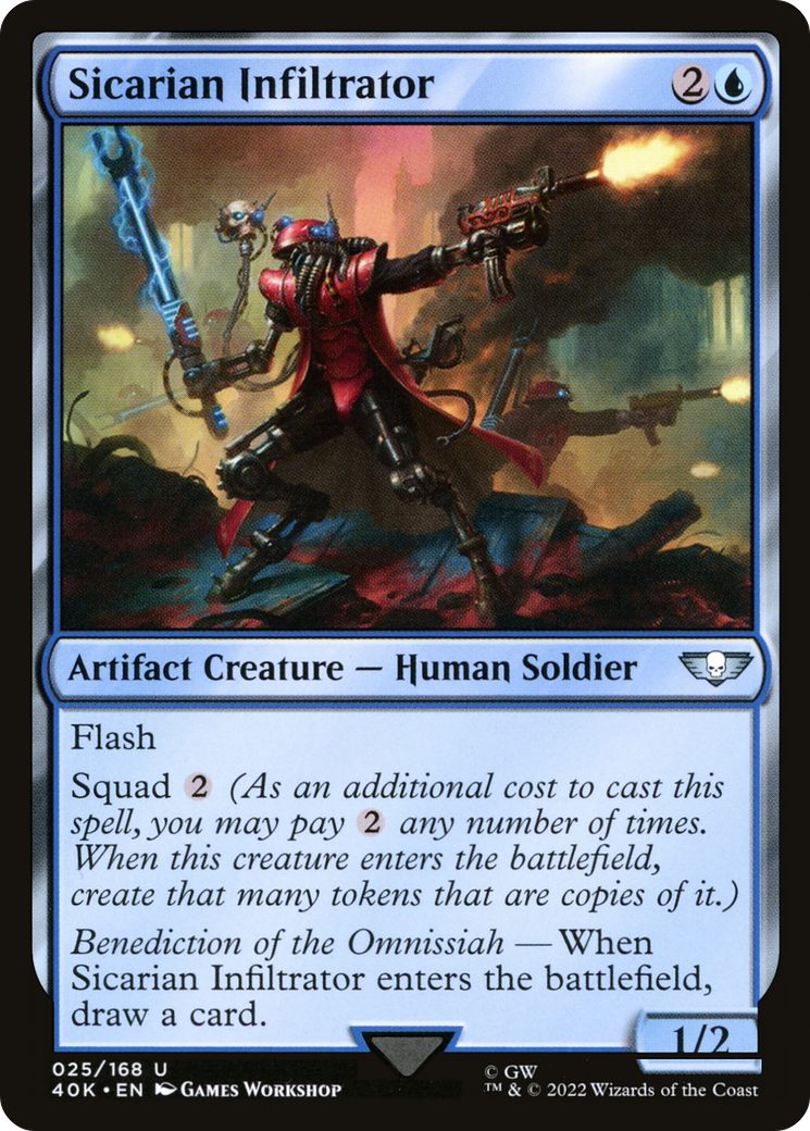 Sicarian Infiltrator (40K-025) [Warhammer 40,000 Commander] MTG Single Wizards of the Coast