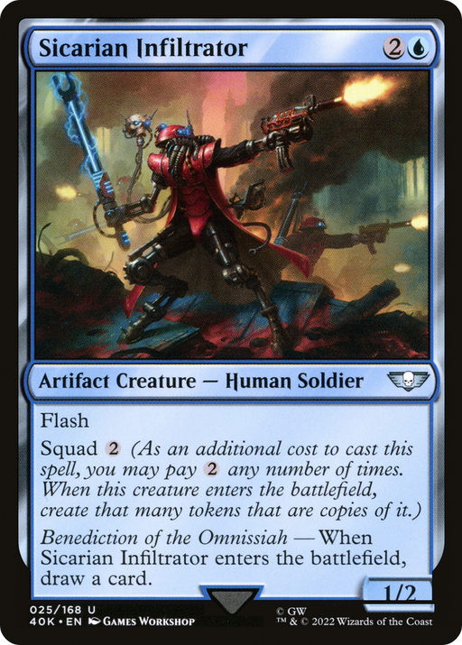 Sicarian Infiltrator (40K-025) [Warhammer 40,000 Commander] MTG Single Wizards of the Coast