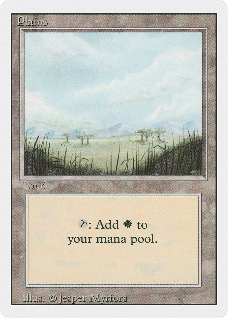 Plains (B) (3ED-294) [Revised Edition] MTG Single Wizards of the Coast