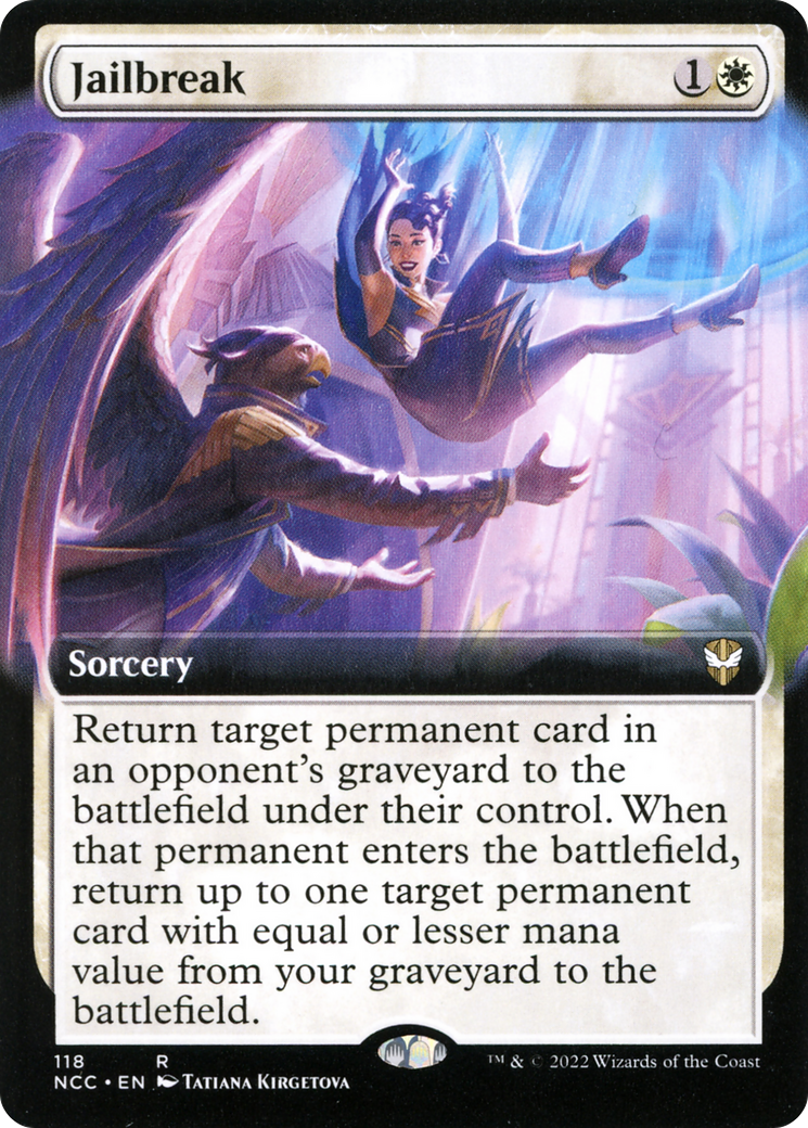 Jailbreak (NCC-118) [New Capenna Commander] (Extended Art) MTG Single Wizards of the Coast