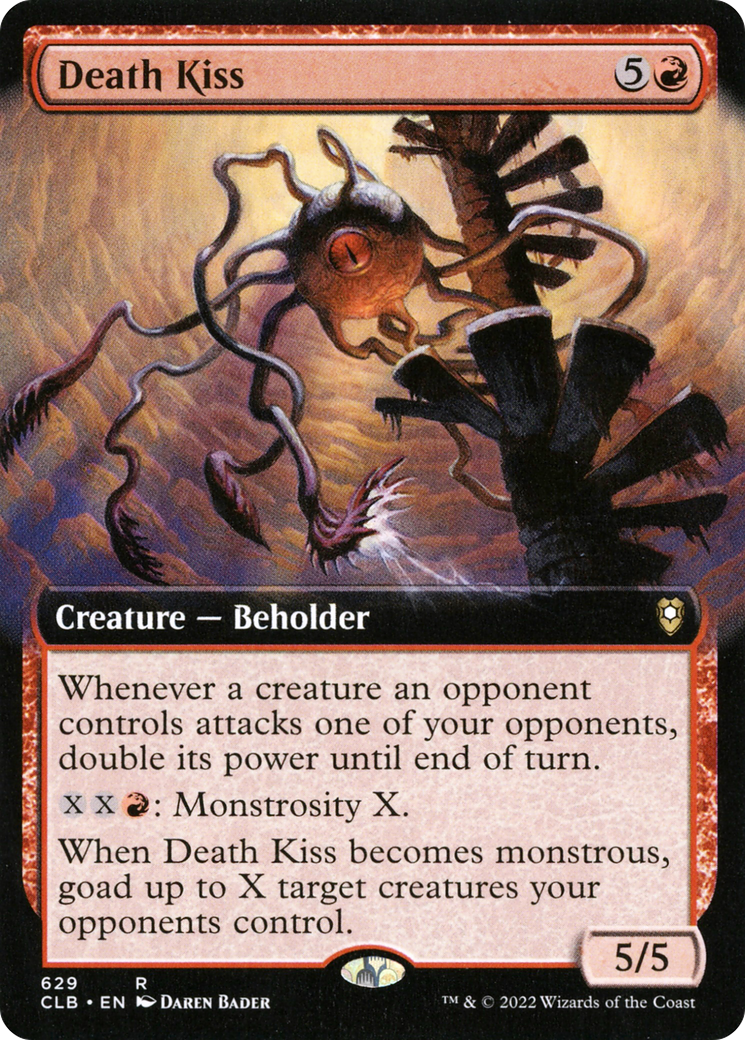 Death Kiss (CLB-629) [Commander Legends: Battle for Baldur's Gate] (Extended Art) MTG Single Wizards of the Coast