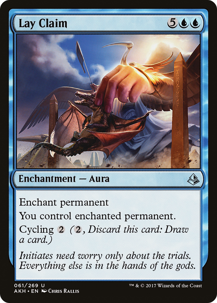 Lay Claim (AKH-061) [Amonkhet] Foil MTG Single Wizards of the Coast