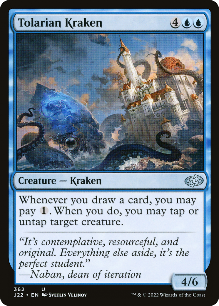 Tolarian Kraken (J22-362) [Jumpstart 2022] MTG Single Wizards of the Coast