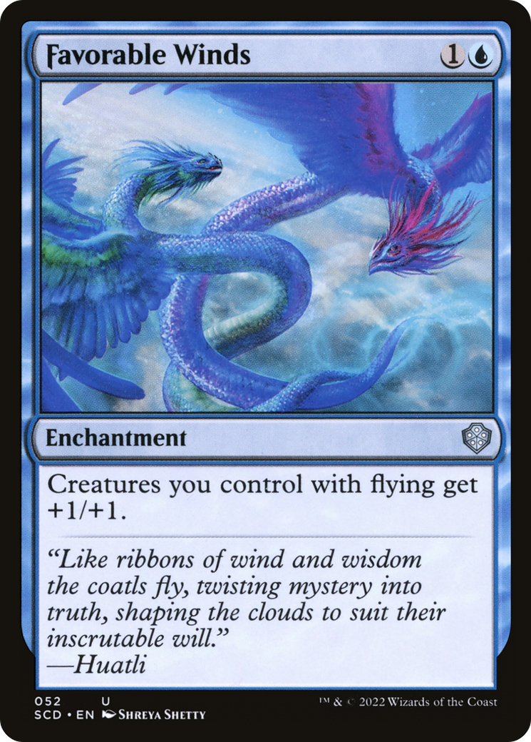 Favorable Winds (SCD-052) [Starter Commander Decks] MTG Single Wizards of the Coast