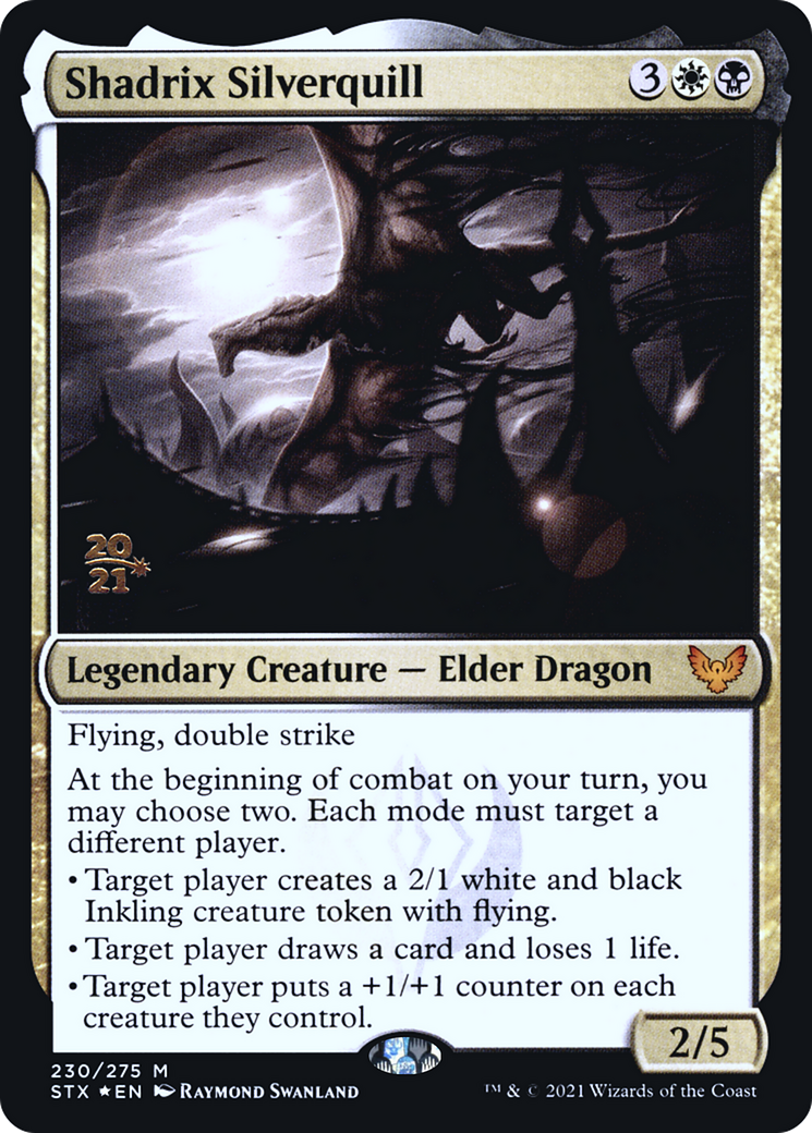 Shadrix Silverquill (PRE-230) [Strixhaven: School of Mages Promos] Foil MTG Single Wizards of the Coast