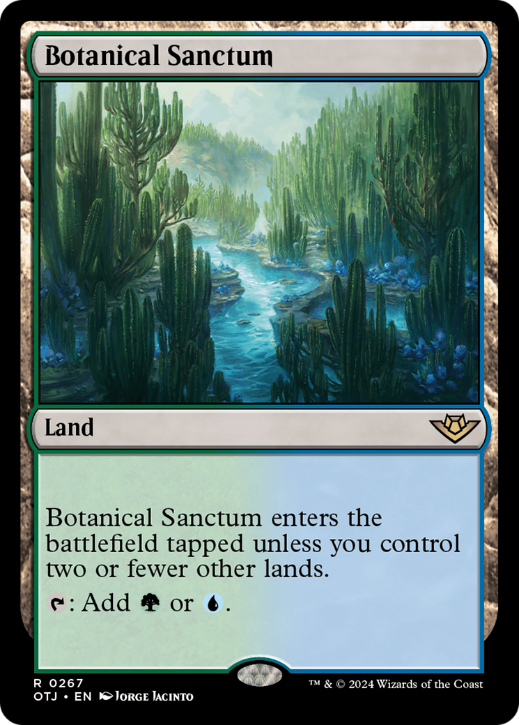 Botanical Sanctum (OTJ-267) [Outlaws of Thunder Junction] MTG Single Wizards of the Coast