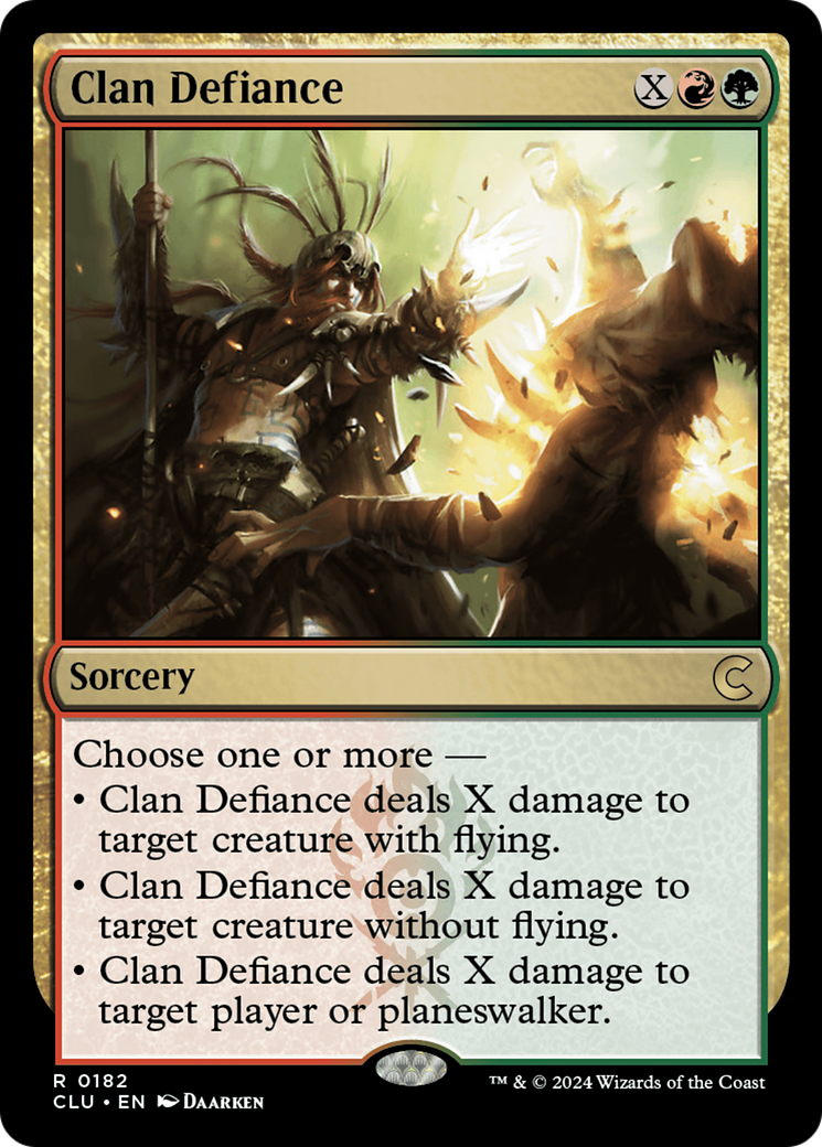 Clan Defiance (CLU-182) [Ravnica: Clue Edition] MTG Single Wizards of the Coast