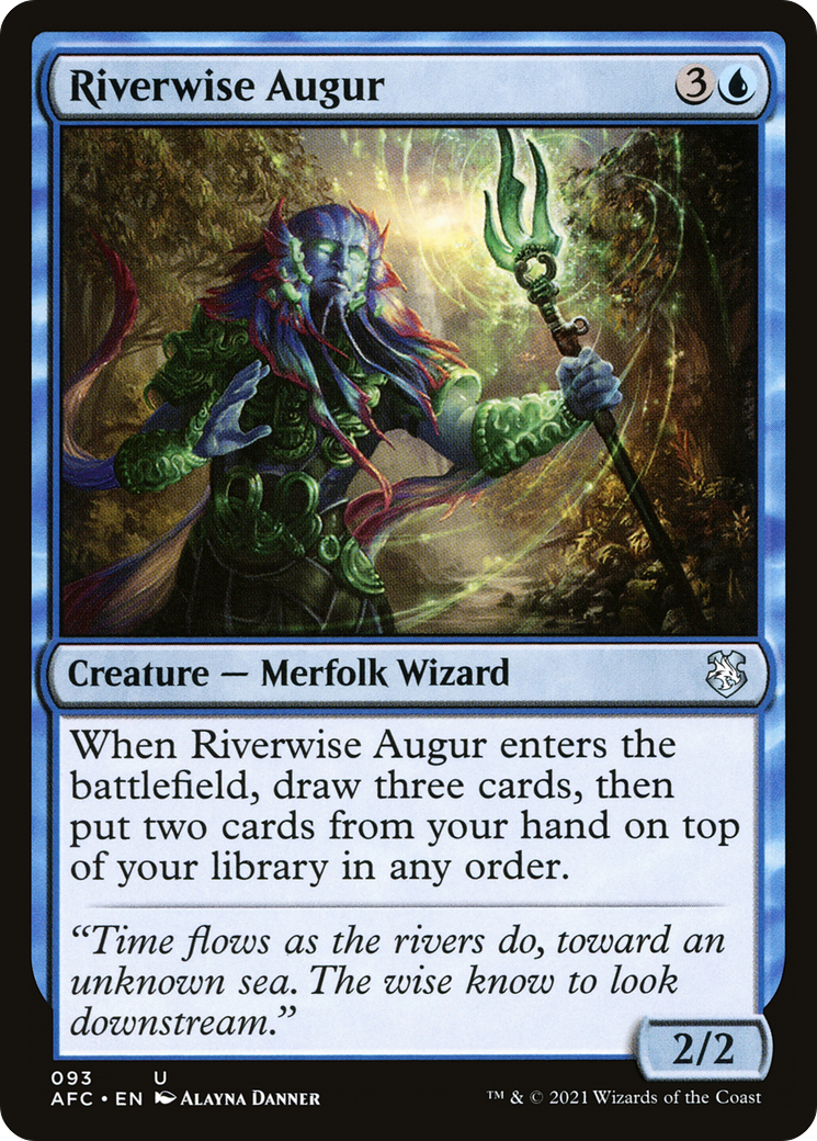 Riverwise Augur (AFC-093) [Forgotten Realms Commander] MTG Single Wizards of the Coast