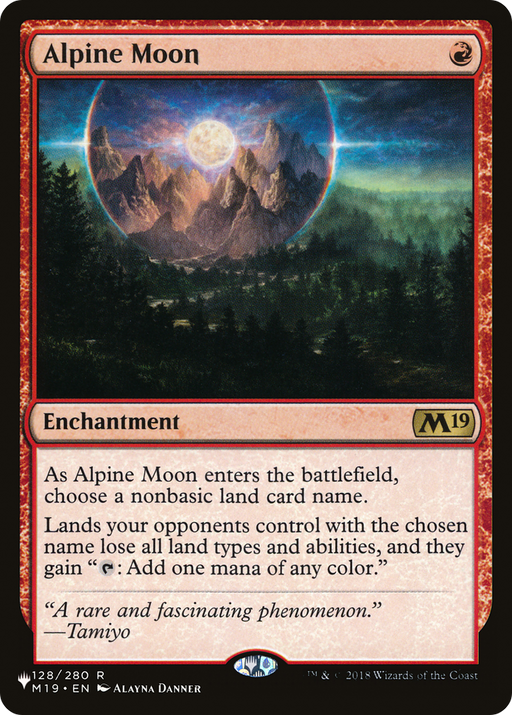 Alpine Moon (LIST-M19-128) [Mystery Booster] The List MTG Single Wizards of the Coast