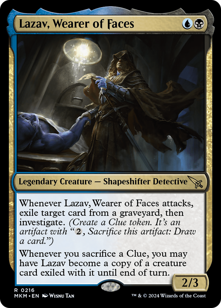 Lazav, Wearer of Faces (MKM-216) [Murders at Karlov Manor] Foil MTG Single Murders at Karlov Manor