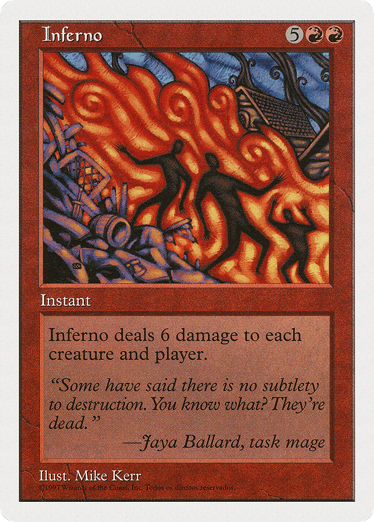 Inferno (5ED-243†) [Fifth Edition] MTG Single Wizards of the Coast