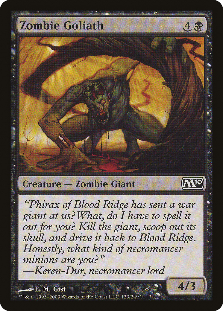 Zombie Goliath (M10-123) [Magic 2010] Foil MTG Single Wizards of the Coast