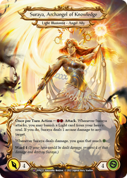 Invoke Suraya // Suraya, Archangel of Knowledge (Marvel) [DYN212] (Dynasty)  Cold Foil Flesh And Blood Single Flesh And Blood   