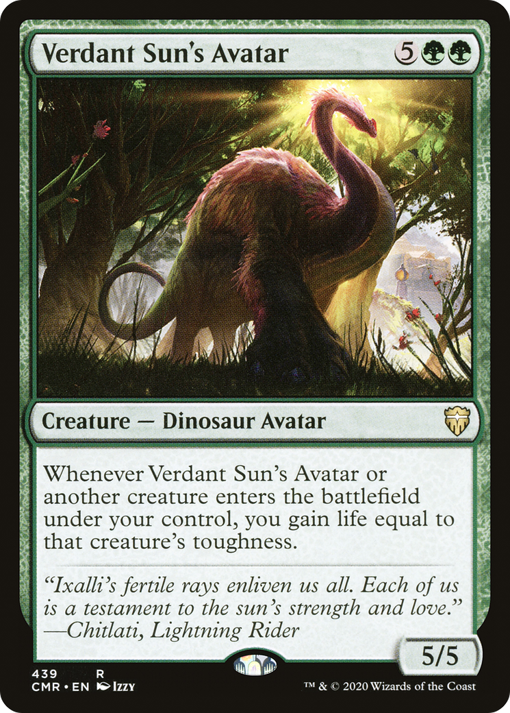 Verdant Sun's Avatar (CMR-439) [Commander Legends] MTG Single Wizards of the Coast