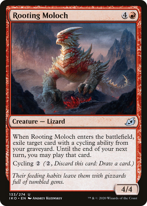 Rooting Moloch (IKO-133) [Ikoria: Lair of Behemoths] Foil MTG Single Wizards of the Coast