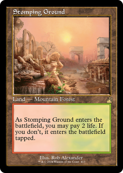 Stomping Ground (RVR-413) [Ravnica Remastered] MTG Single Wizards of the Coast