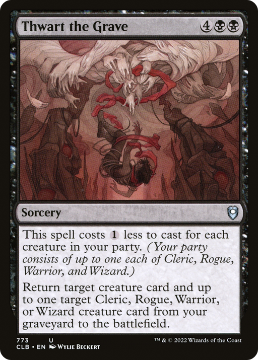 Thwart the Grave (CLB-773) [Commander Legends: Battle for Baldur's Gate] MTG Single Wizards of the Coast