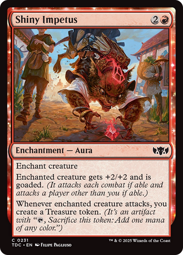 Shiny Impetus (TDC-231) [Commander: Tarkir: Dragonstorm]: MTG Single Wizards of the Coast