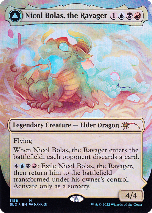 Nicol Bolas, the Ravager (SLD-1158) [Secret Lair] Drop (Borderless) Foil MTG Single Wizards of the Coast
