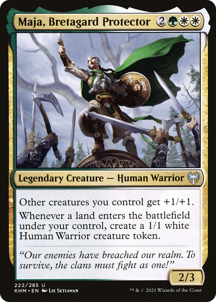 Maja, Bretagard Protector (KHM-222) [Kaldheim] MTG Single Wizards of the Coast