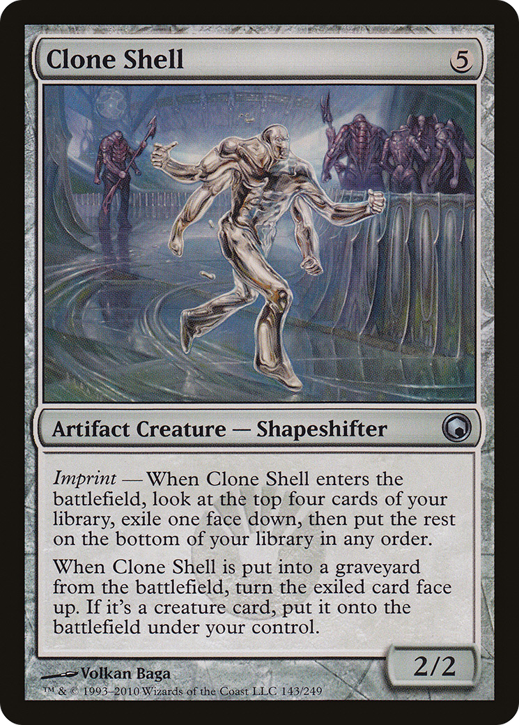 Clone Shell (SOM-143) [Scars of Mirrodin] Foil MTG Single Wizards of the Coast