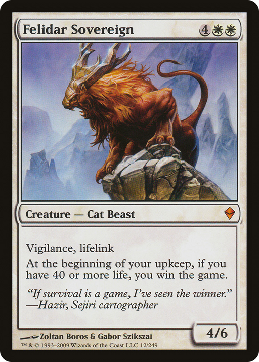 Felidar Sovereign (ZEN-012) [Zendikar] MTG Single Wizards of the Coast