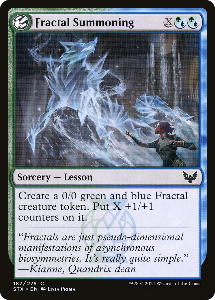 Fractal Summoning (STX-187) [Strixhaven: School of Mages] MTG Single Wizards of the Coast