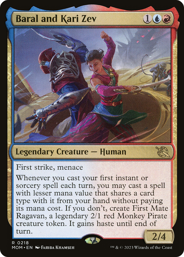 Baral and Kari Zev (MOM-218) [March of the Machine] Foil MTG Single Wizards of the Coast