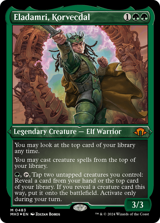 Eladamri, Korvecdal (Foil Etched) (MH3-483) [Modern Horizons 3] Foil MTG Single Wizards of the Coast