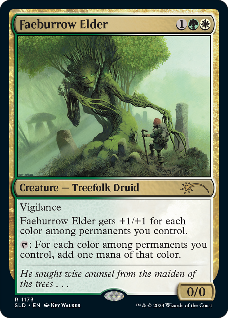 Faeburrow Elder (SLD-1173) [Secret Lair] Drop (Full Art) Foil MTG Single Wizards of the Coast