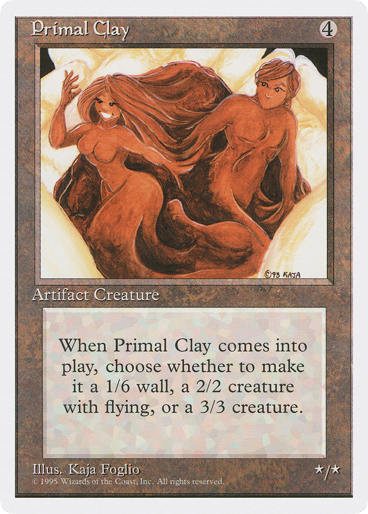 Primal Clay (4ED-342) [Fourth Edition] MTG Single Wizards of the Coast