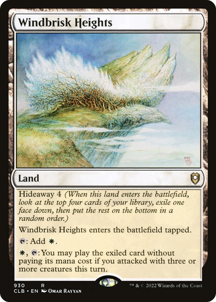 Windbrisk Heights (CLB-930) [Commander Legends: Battle for Baldur's Gate] MTG Single Wizards of the Coast