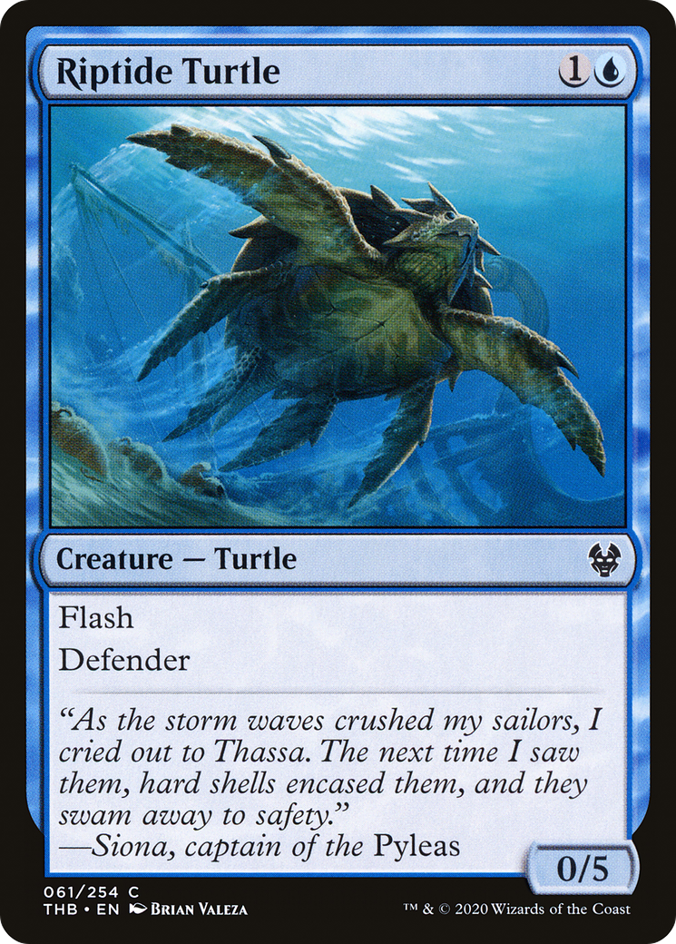 Riptide Turtle (THB-061) [Theros Beyond Death] Foil MTG Single Wizards of the Coast
