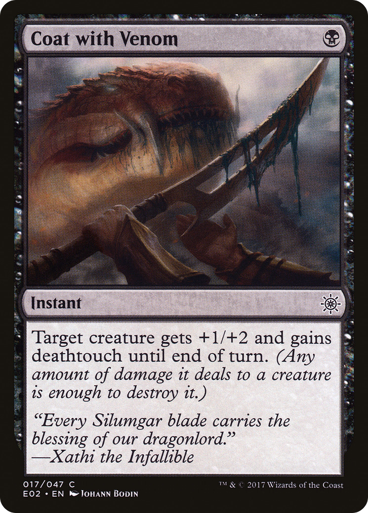 Coat with Venom (E02-017) [Misc] Explorers of Ixalan MTG Single Wizards of the Coast