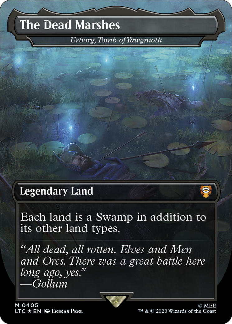 Urborg, Tomb of Yawgmoth (LTC-405) [Tales of Middle-earth Commander] (Borderless) Foil MTG Single Wizards of the Coast