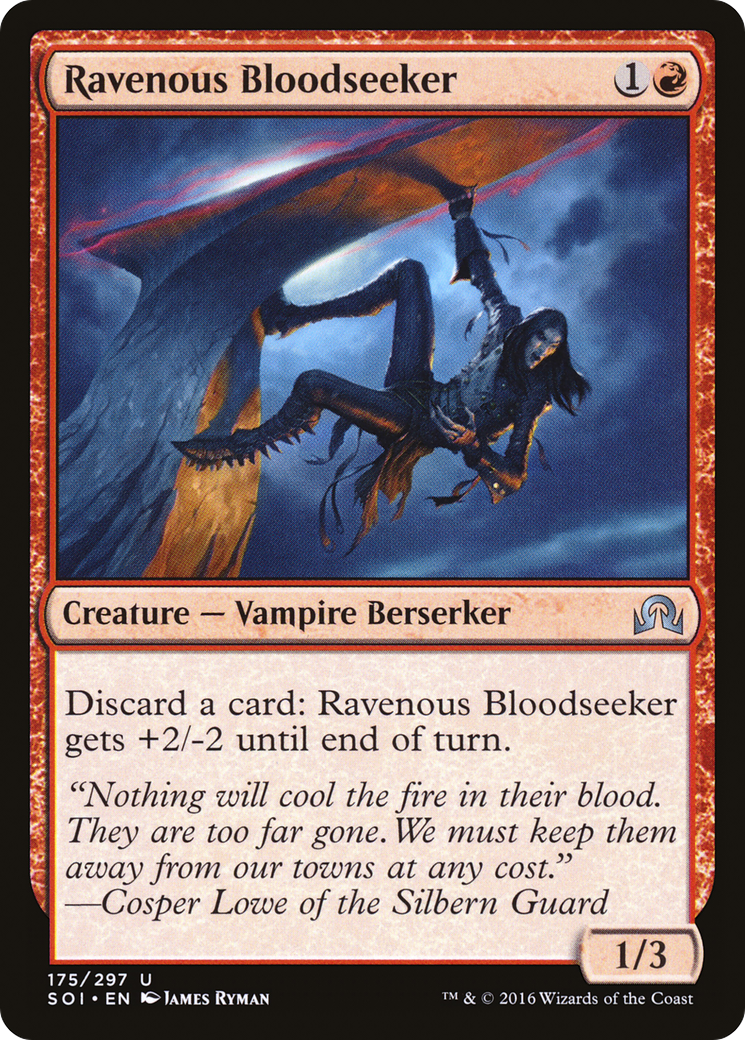 Ravenous Bloodseeker (SOI-175) [Shadows over Innistrad] Foil MTG Single Wizards of the Coast