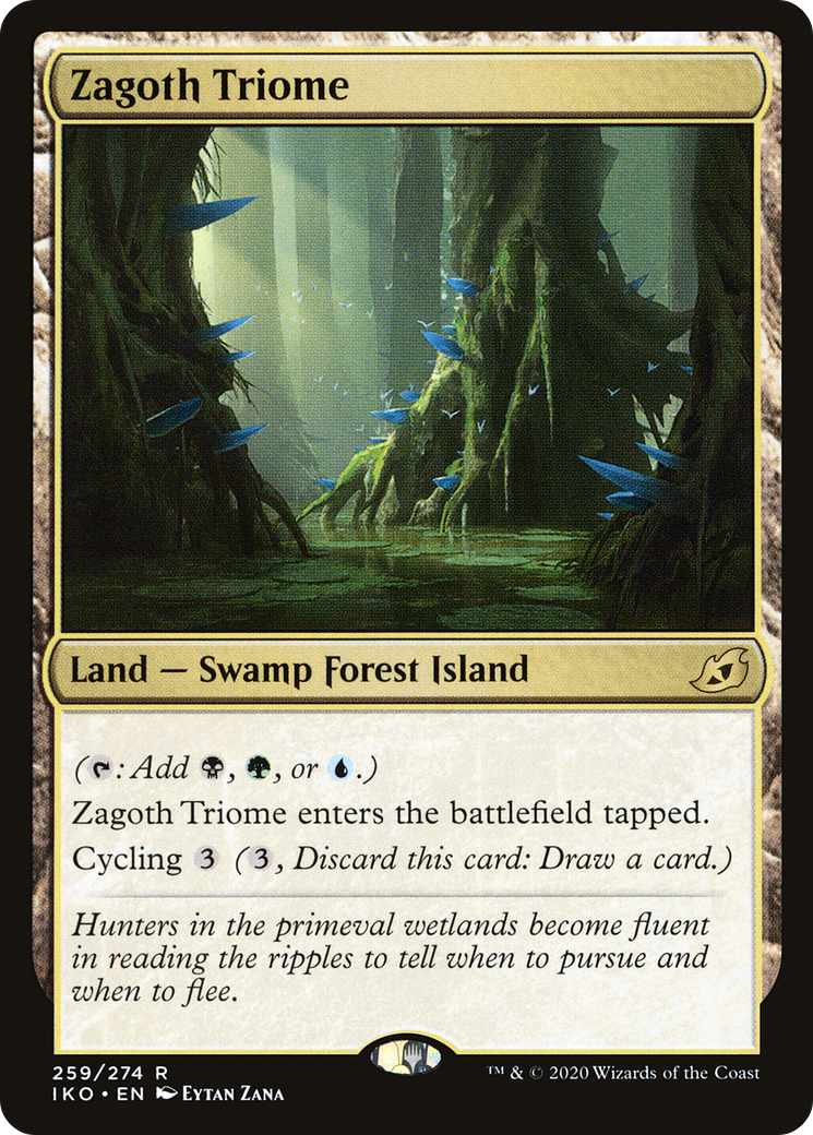 Zagoth Triome [Ikoria: Lair of Behemoths] MTG Single Magic: The Gathering